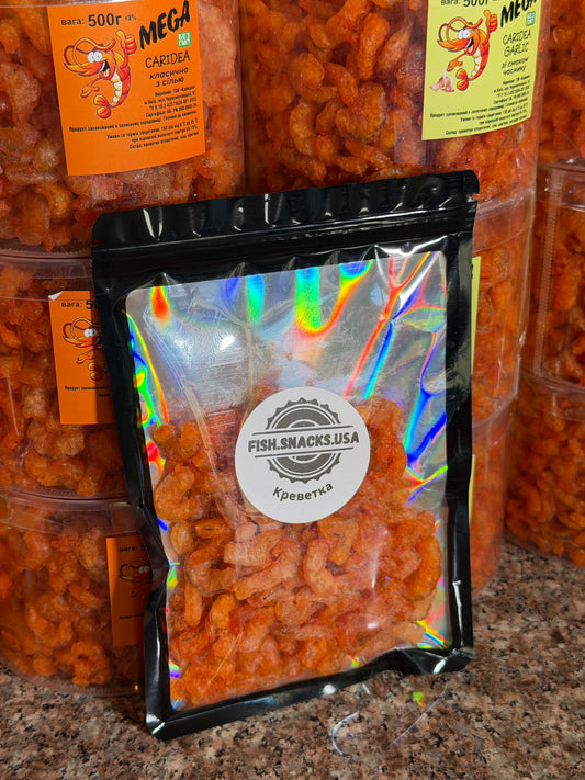 Dried Atlantic Shrimp (Вяленая Креветка) 100g (3.5oz)