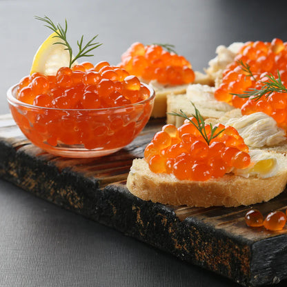 Wild Alaskan Red CHUM (Keta) SALMON Caviar Copper River, 250g (8.8oz)