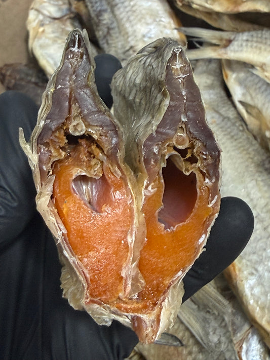 Dried Vobla with roe (Вяленая Вобла с икрой)