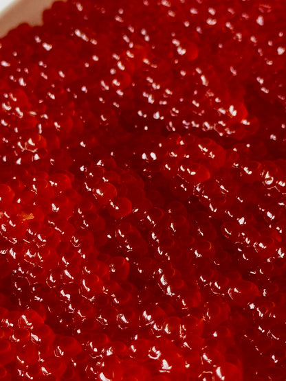 Wild Alaskan Sockeye Salmon Red Caviar Ikura, Copper River, 500g (1.1lb)