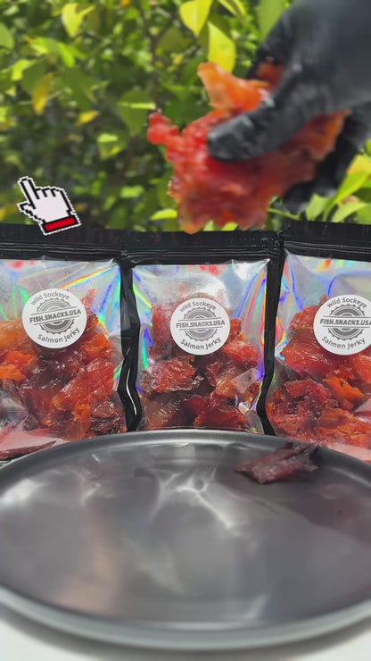 Premium Wild Sockeye Salmon Jerky 150g (5.3oz)