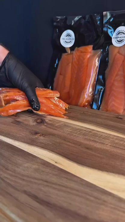 Smoked Salmon Bellies (Копченые брюшки лосося) 1lb (450g)🔥
